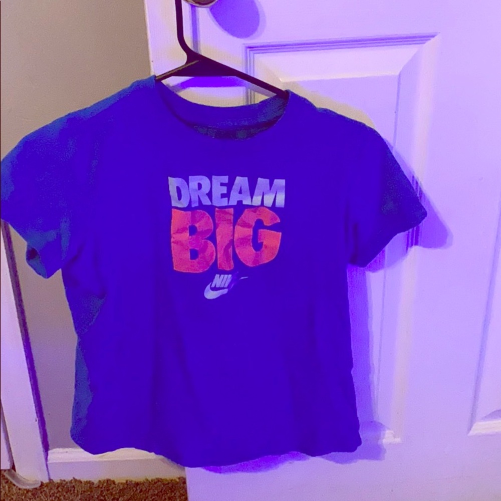 Blue nike shirt
